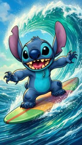 Stitch Surfing Fun