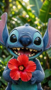 Stitch with Hibiscus
