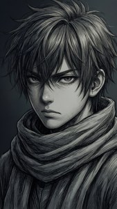 Stoic Boy Portrait