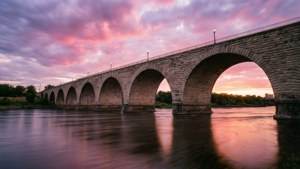 Stone Arch Bridge Sunset