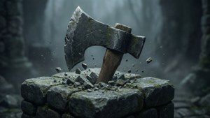 Stone Axe in Cobblestone