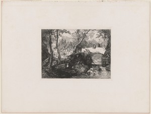 Stone Bridge over A Mountain Brook