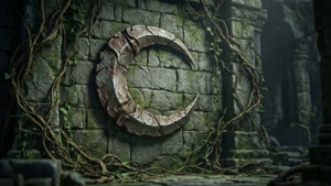 Stone Etched Crescent