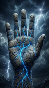 Stone Hamsa Storm