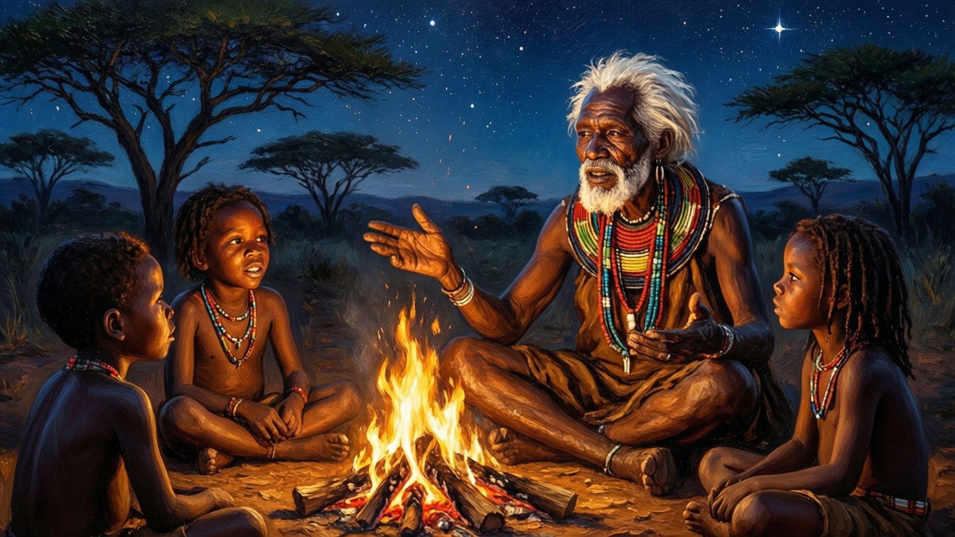 Stories by the Fire by Wallpapers.art Studio