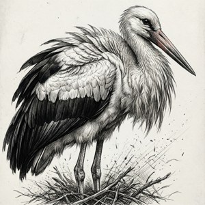 Stork Sketch