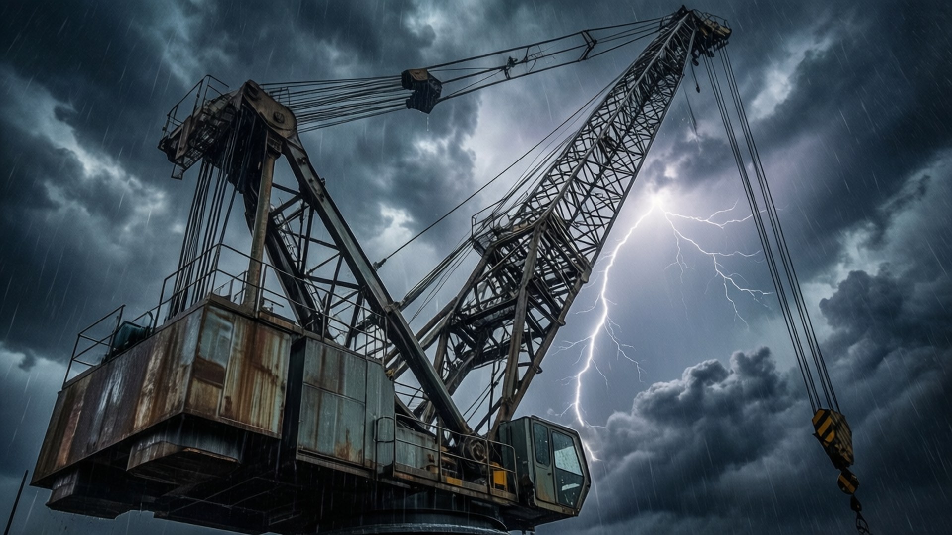 Storm Crane by Wallpapers.art Studio
