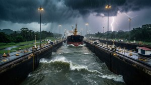 Storm on the Canal