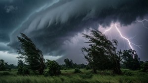 Storm Over Ake Loba