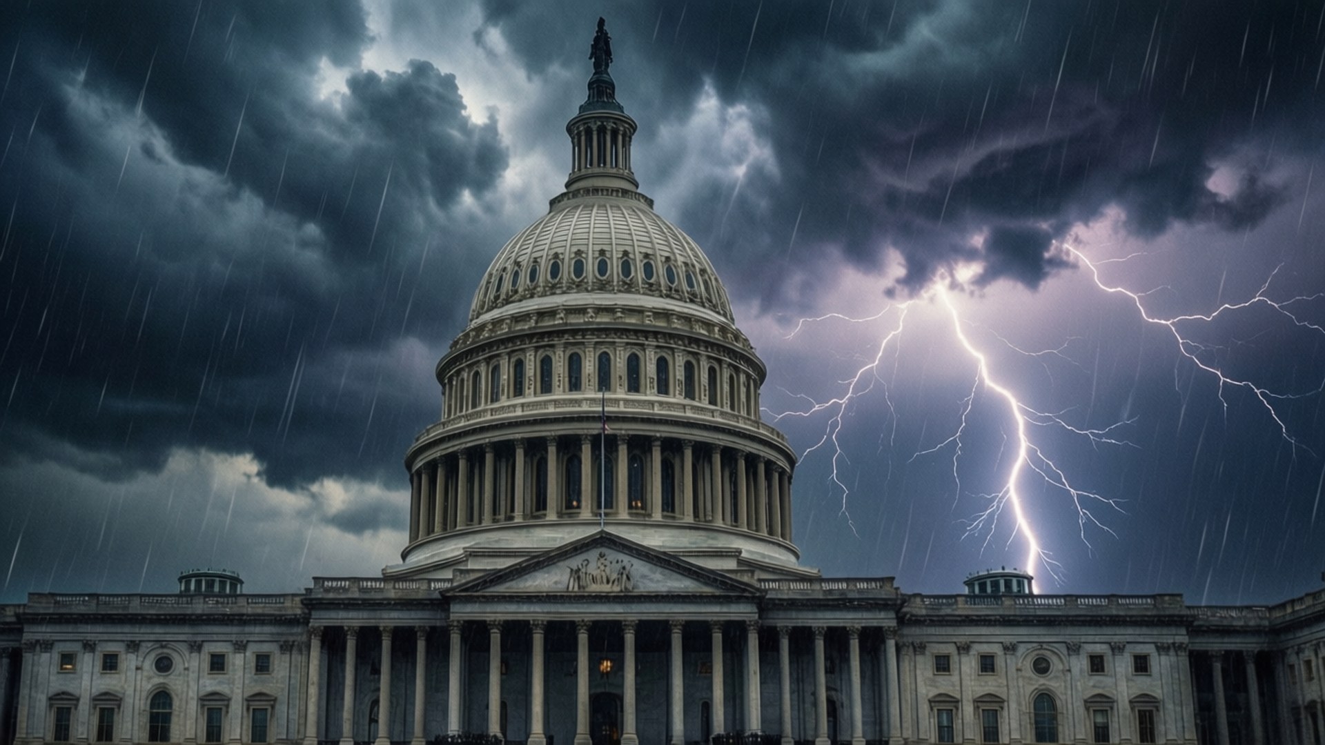Storm Over Capitol by Wallpapers.art Studio