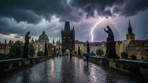 Storm Over Charles Bridge