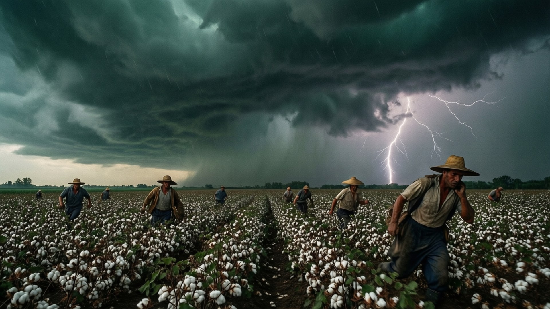 Storm Over Cotton by Wallpapers.art Studio