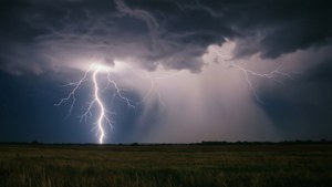 Storm Over Field