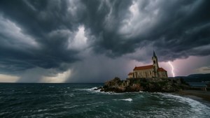 Storm Over the Islet