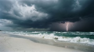 Storm Over White Sand