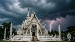 Storm Over White Temple