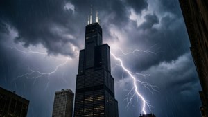 Storm Over Willis Tower