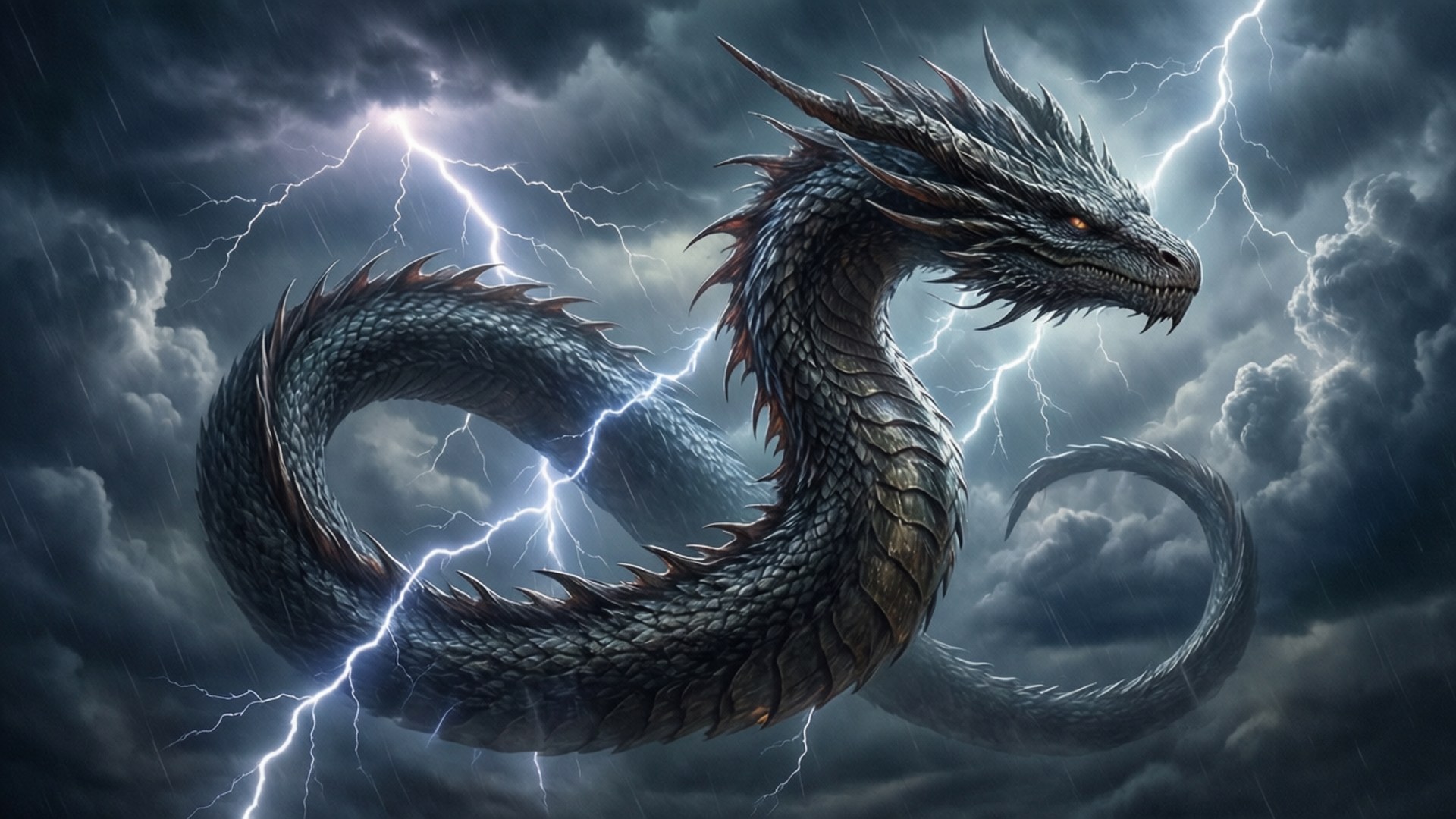 Storm Rider Wyrm by Wallpapers.art Studio