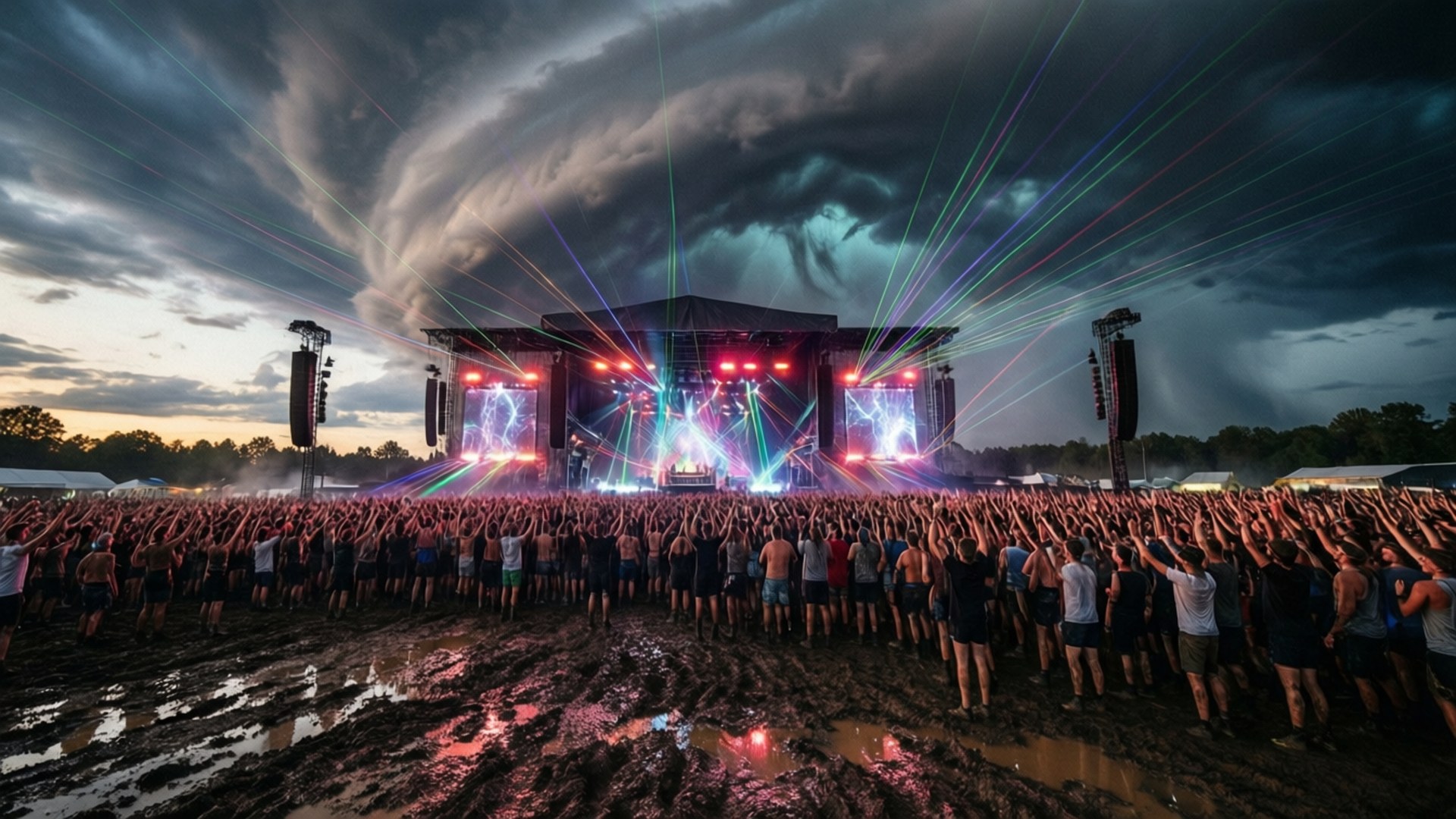 Storm Stage Spectacle by Wallpapers.art Studio