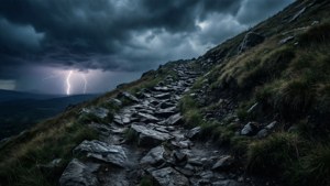 Stormy Ascent