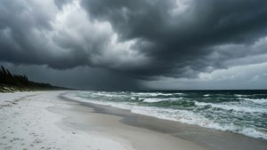 Stormy Beach Drama