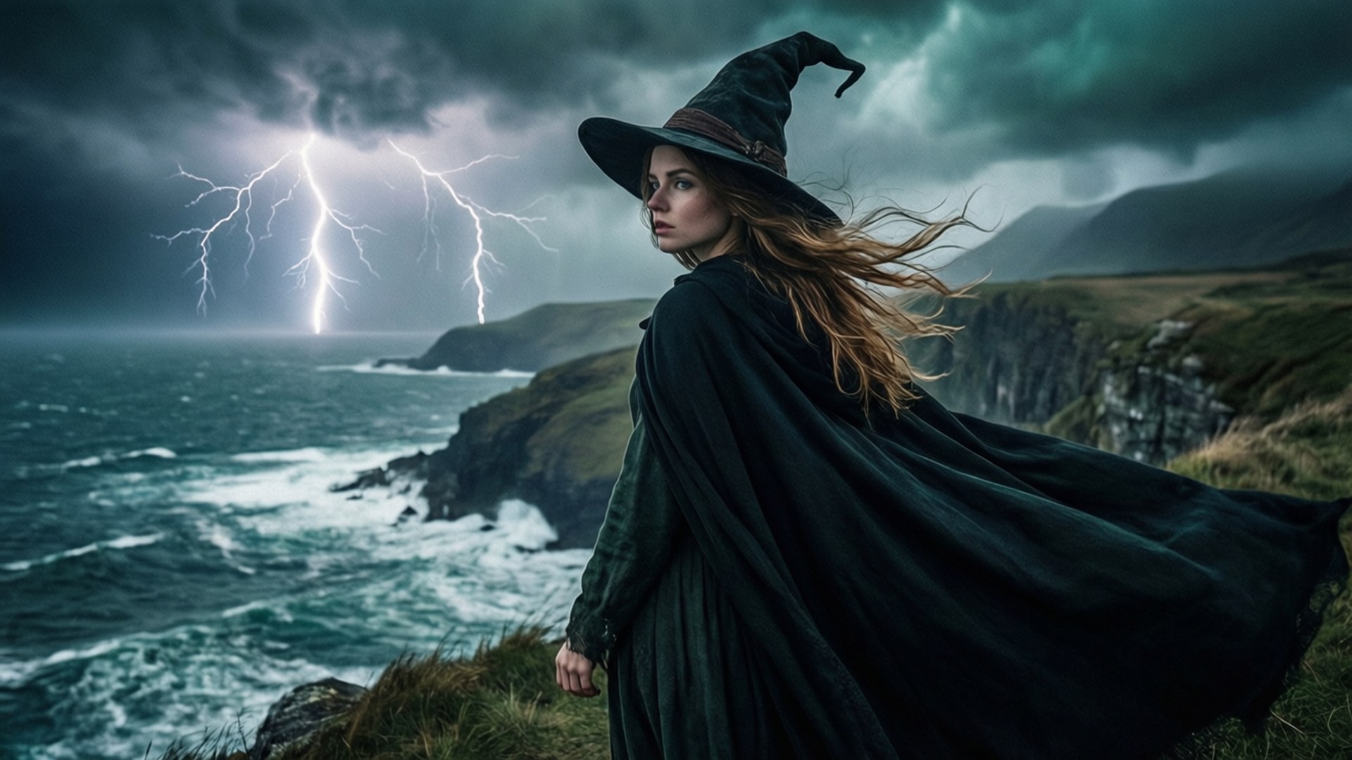 Stormy Cliff by Wallpapers.art Studio