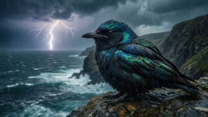 Stormy Cliff Perch