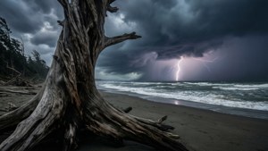 Stormy Driftwood Coast