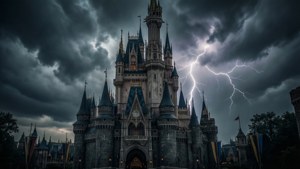 Stormy Gothic Castle