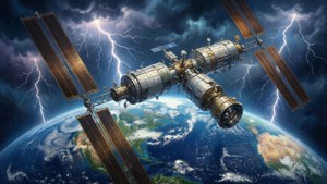 Stormy ISS Orbit