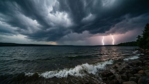 Stormy Lake Drama