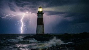 Stormy Lighthouse Drama