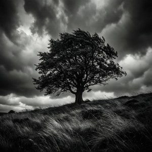 Stormy Lone Tree