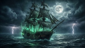 Stormy Moonlit Voyage
