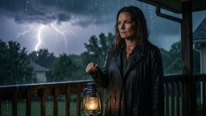 Stormy Porch Light