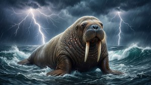 Stormy Sea Walrus