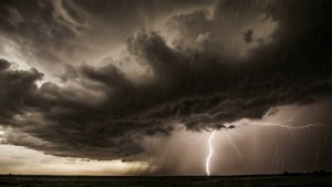 Stormy Sky Sepia
