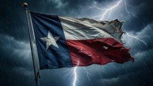 Stormy Texas Flag