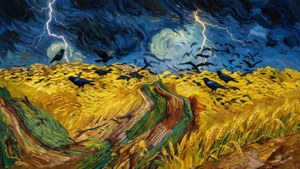 Stormy Wheat Field