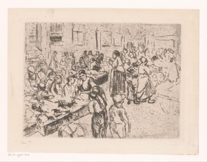 Straathandel in de Oude Jodenbuurt te Amsterdam