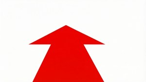 Straight Ahead Red Arrow