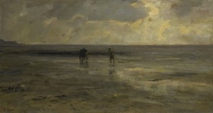 Strand bij avond