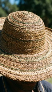 Straw Hat Weave Close-up