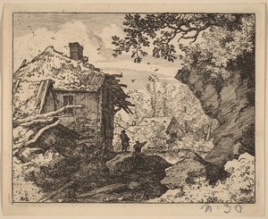Straw Hut Seen from Behind