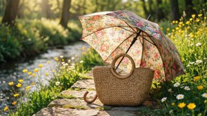 Straw Tote by Stream