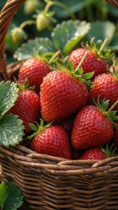 Strawberry Basket Macro