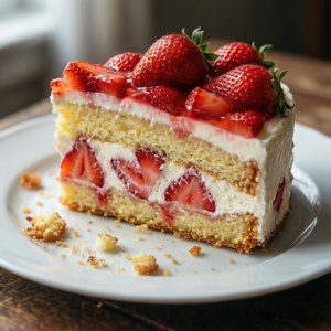 Strawberry Cake Slice