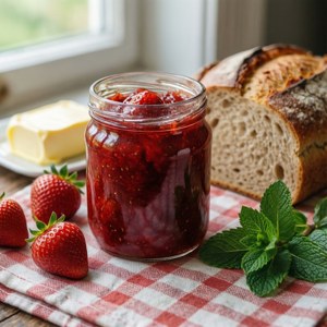 Strawberry Jam Still Life