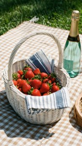 Strawberry Picnic Basket