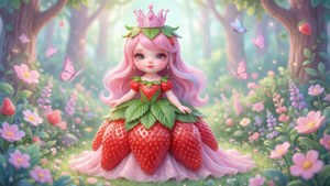 Strawberry Princess in Garden